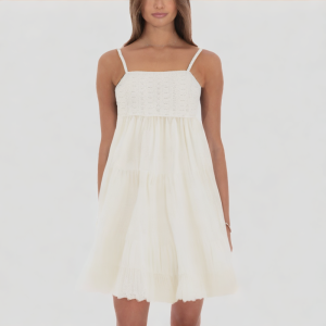 Summer Solid Color Suspender Dress