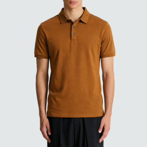 High-quality printed and embroidered polo shirt