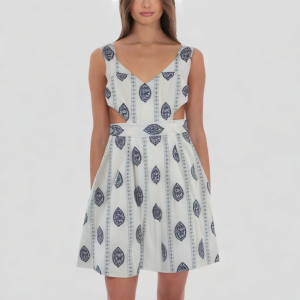 Waist Hollow Suspender Dress