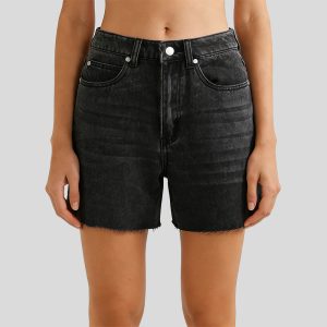 Simple workwear style breathable shorts